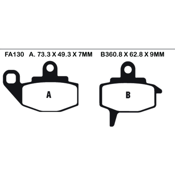 EBC EBC Brake Pads FA130TT